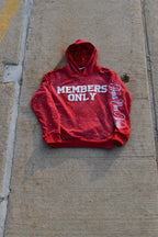 Red “M.O” Pullover Hoodie