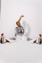 White Flared Sweats