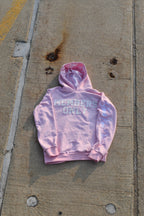 Pink “M.O” Pullover Hoodie