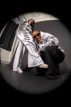 White Flared Sweats