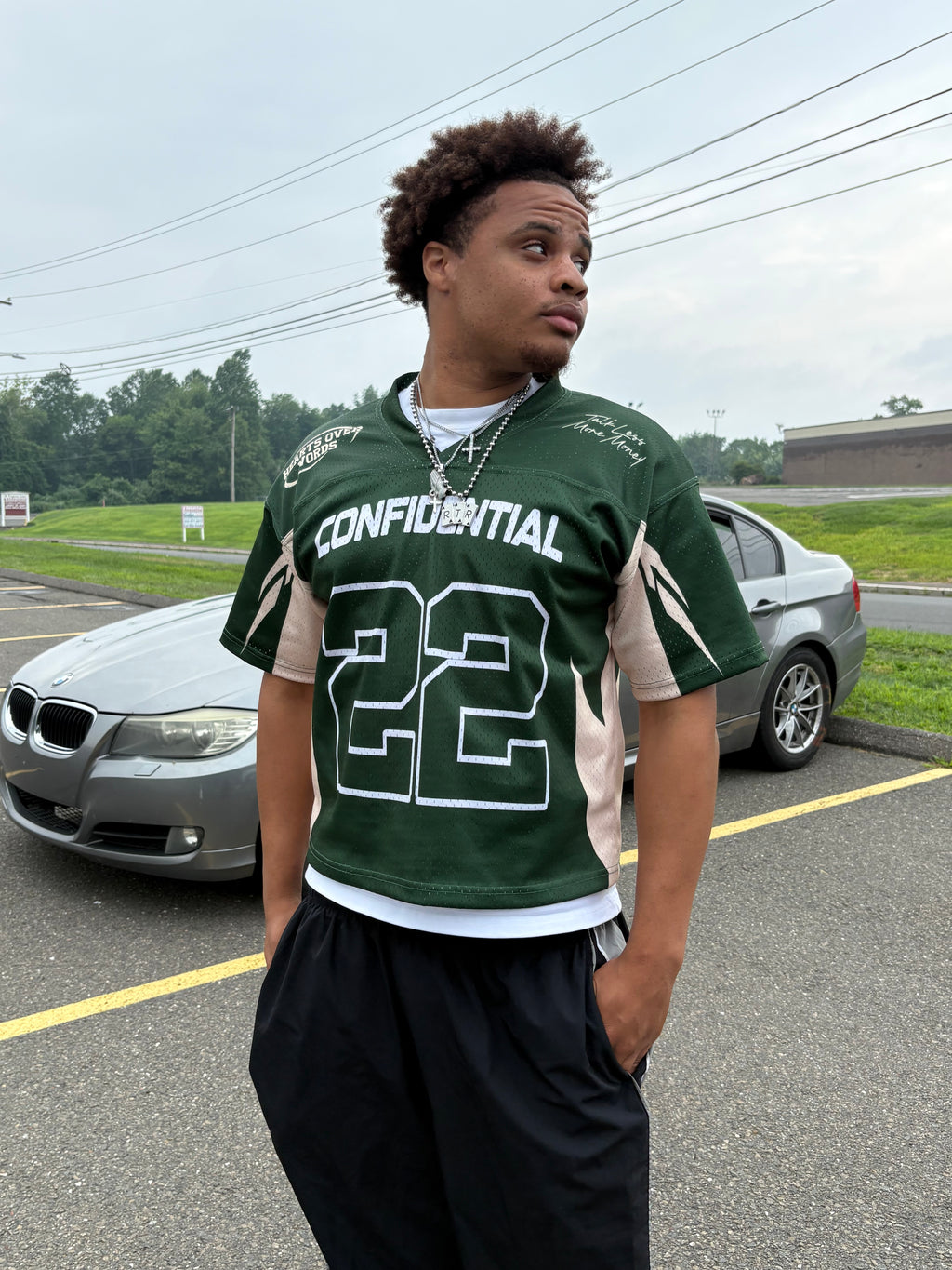 Green & Tan Jersey