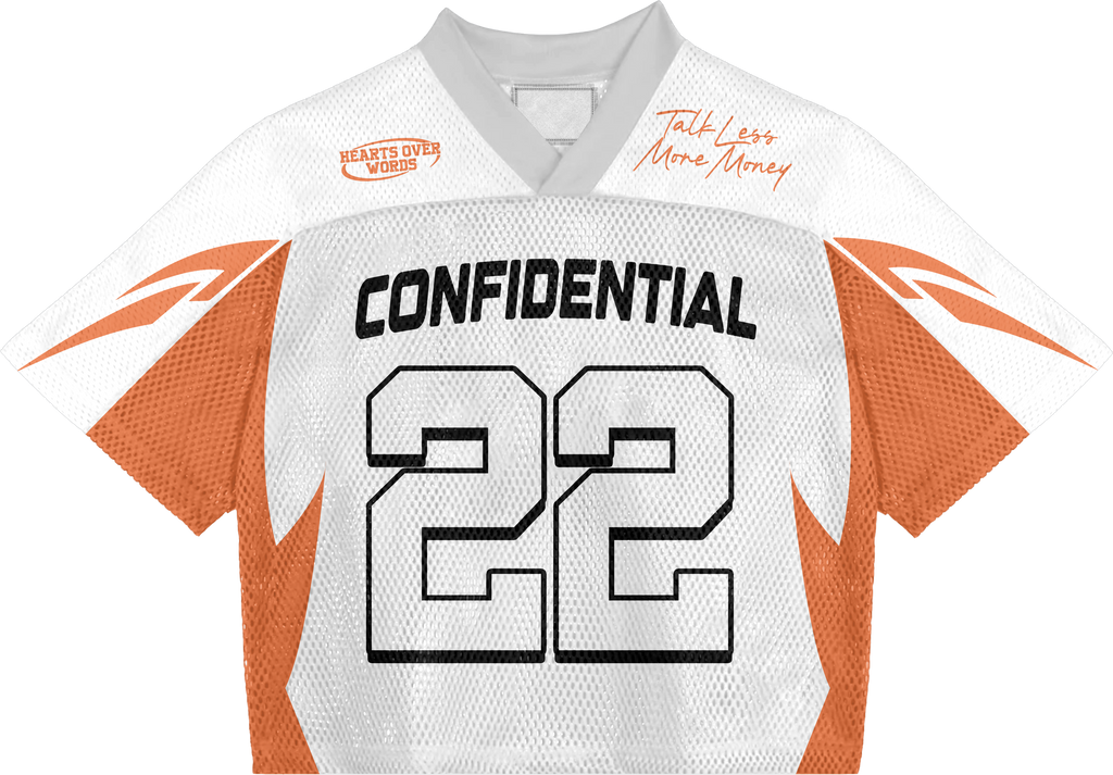 White & Orange Jersey