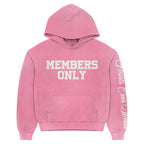 Pink “M.O” Pullover Hoodie