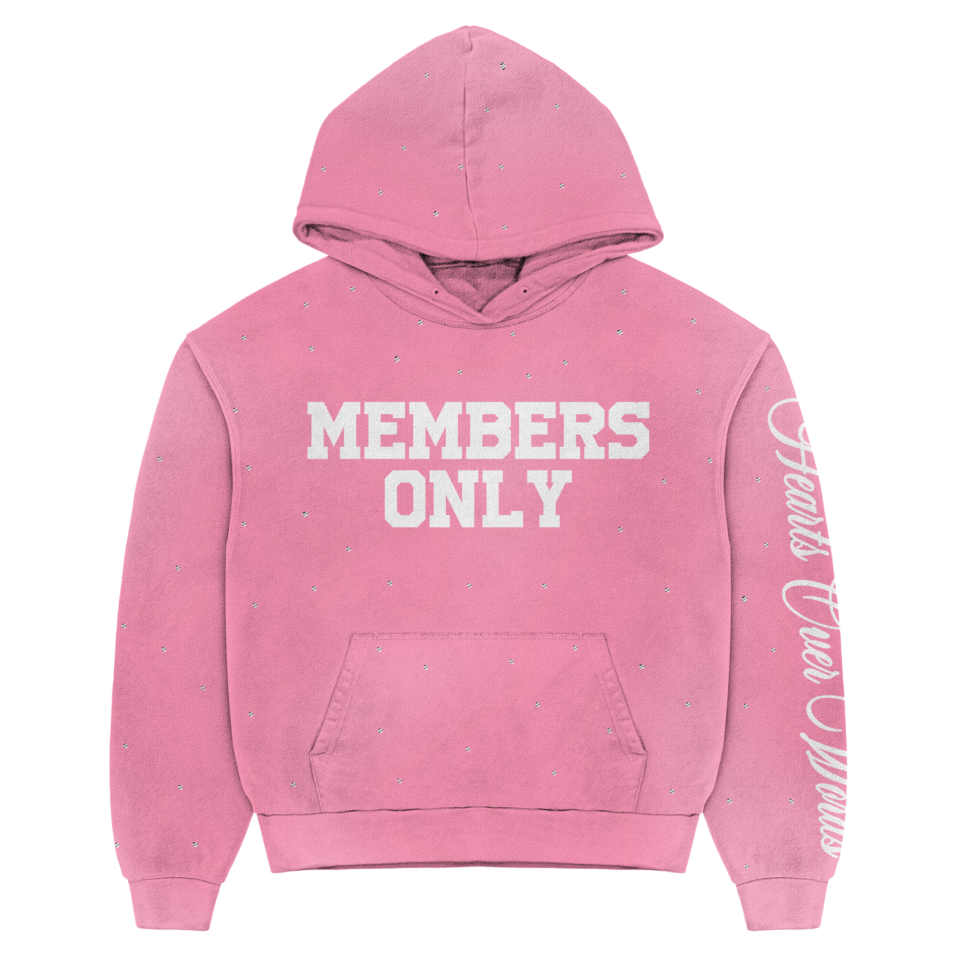 Pink “M.O” Pullover Hoodie