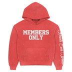 Red “M.O” Pullover Hoodie