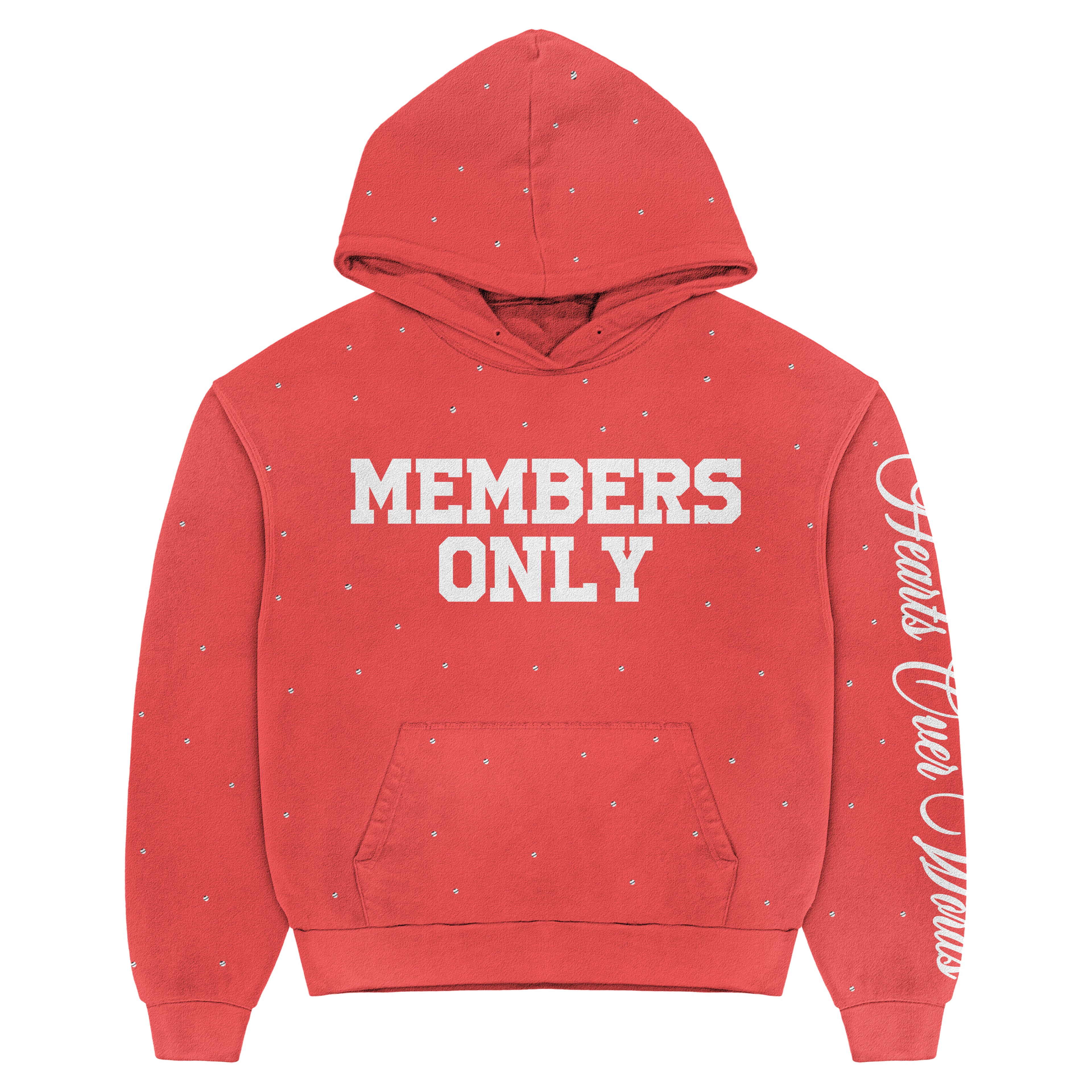 Red “M.O” Pullover Hoodie