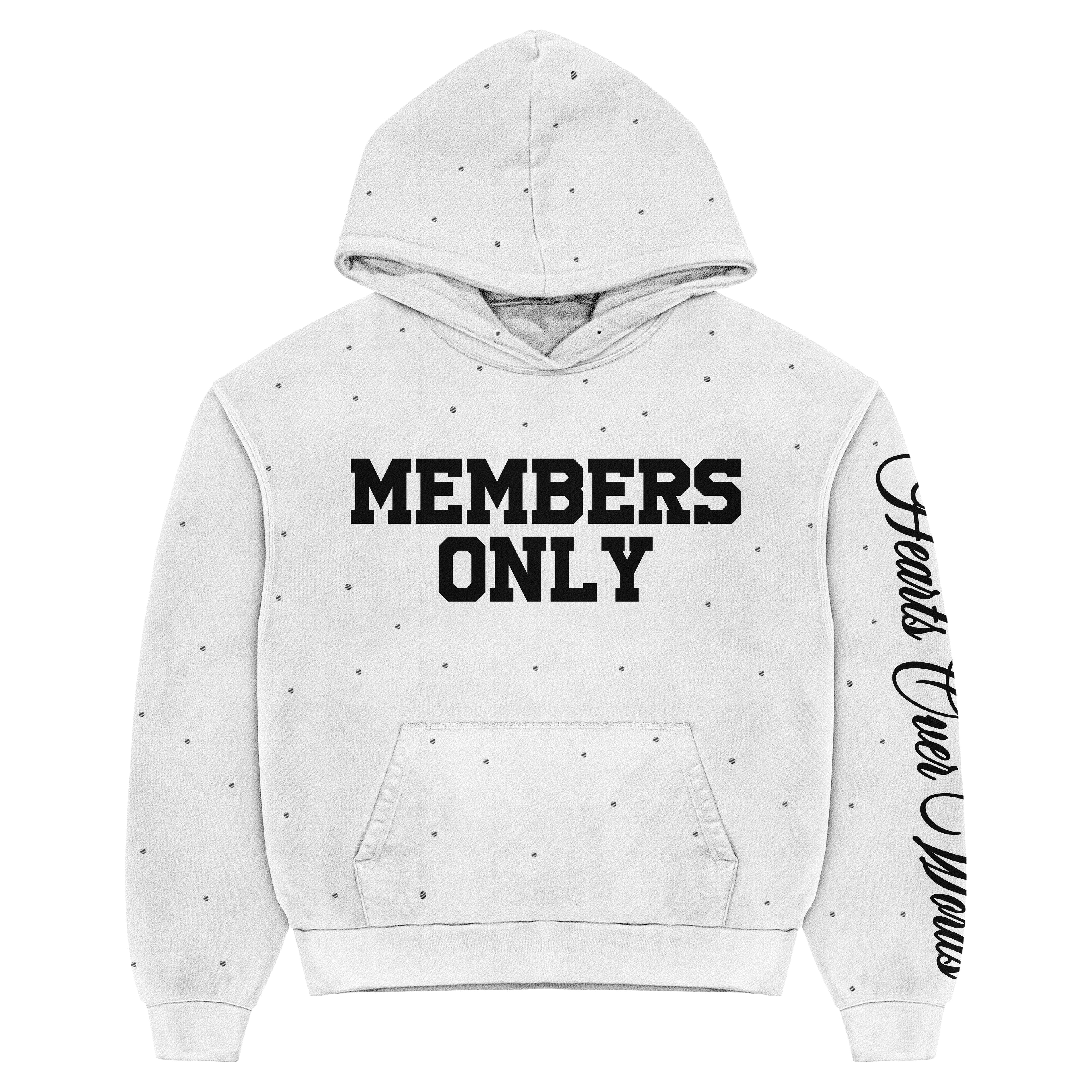 White “M.O” Pullover Hoodie